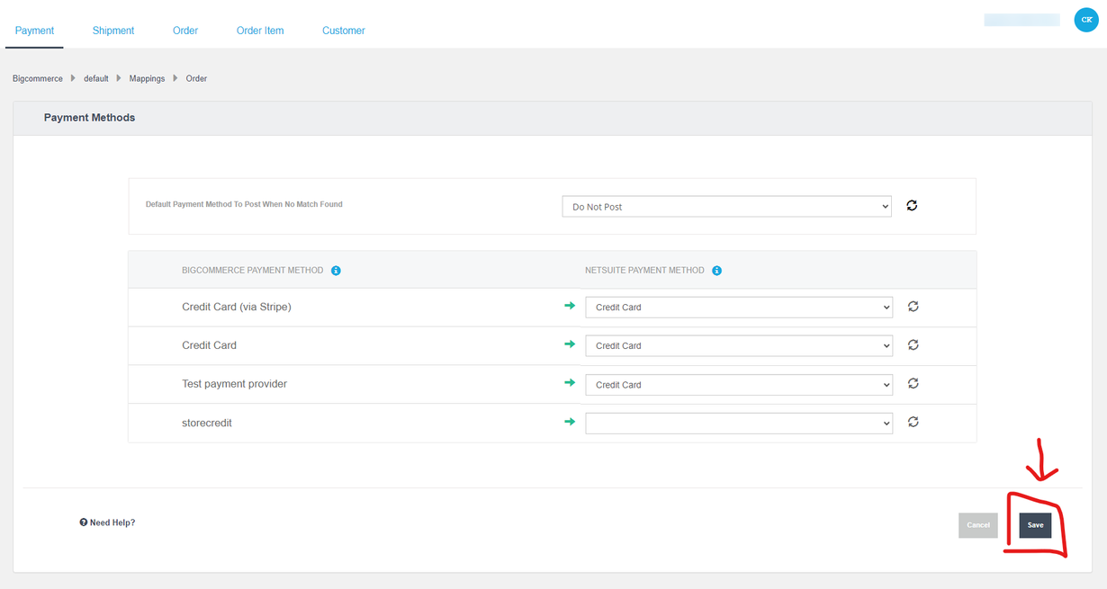 NetSuite Connector for BigCommerce | Payment & Shipping