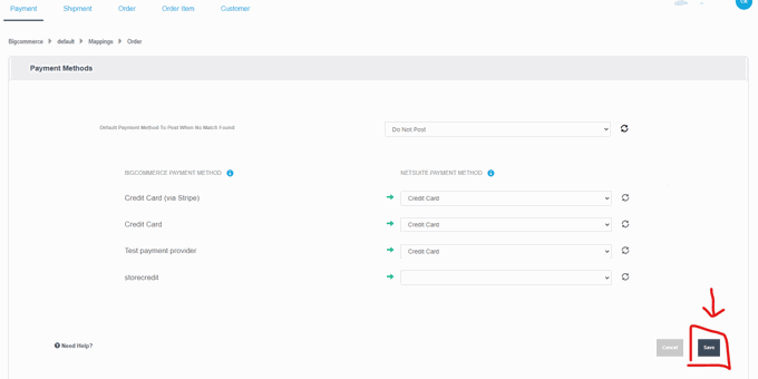 NetSuite Connector for BigCommerce | Payment & Shipping