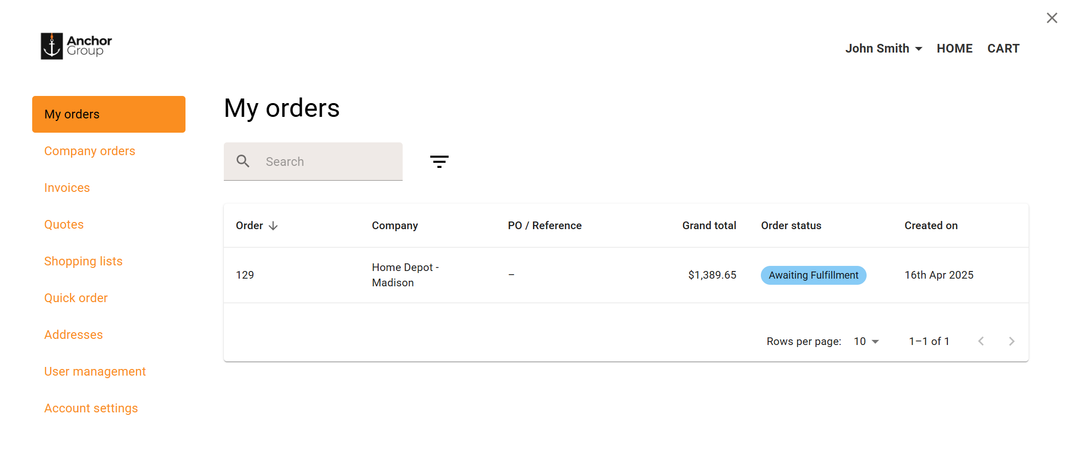 BigCommerce Buyer Portal | B2B Edition Feature