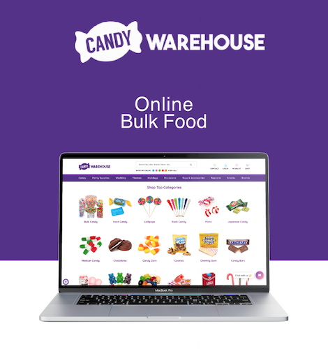 candy warehouse example suitecommerce website