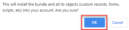 Confirmation of Bundle Install