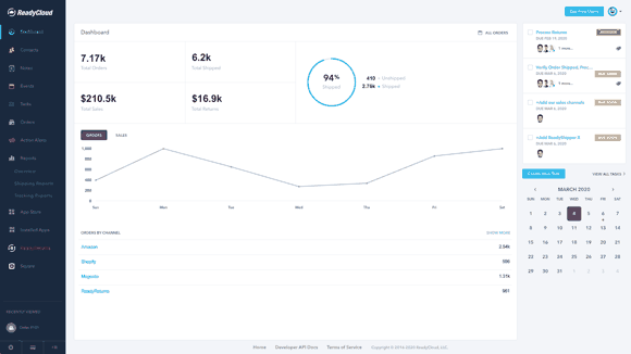 ReadyCloud dashboard