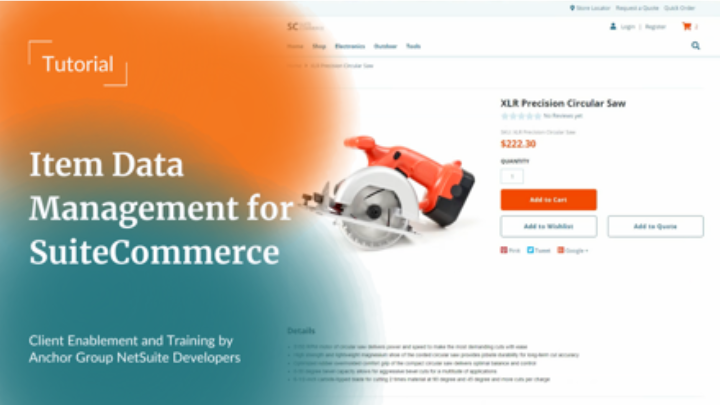 SuiteCommerce Item Data Management | NetSuite