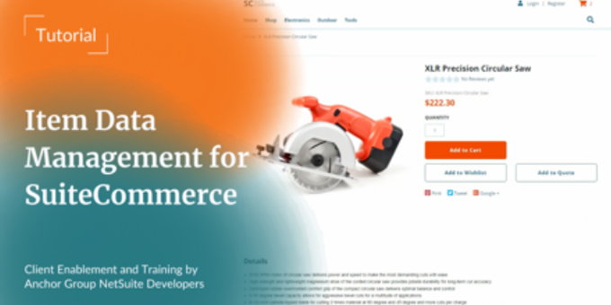 SuiteCommerce Item Data Management | NetSuite