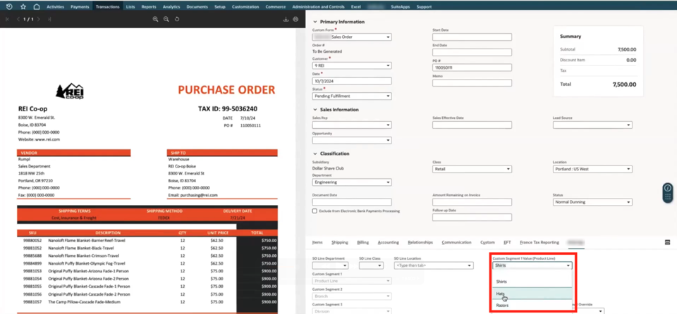 single value override sales order automation for netsuite