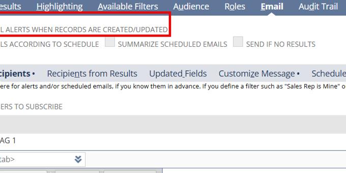 NetSuite Saved Search To Send Email on Record Create | Tutorial