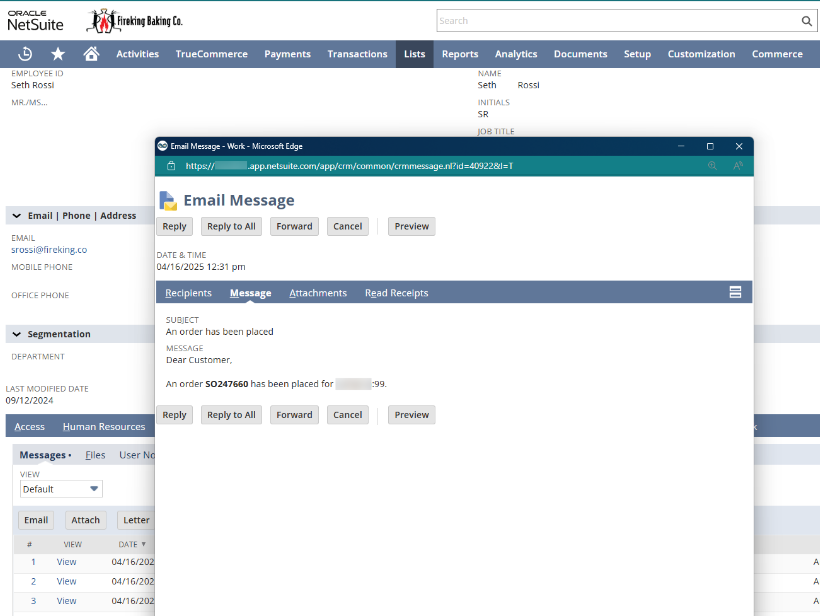 Converting Customer Emails to Automated Orders