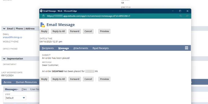 Converting Customer Emails to Automated Orders