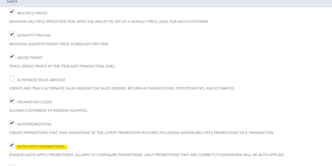 Auto Apply SuitePromotions Not Showing | SuiteCommerce