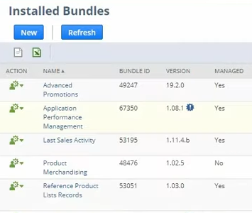 netsuite installed bundles columns