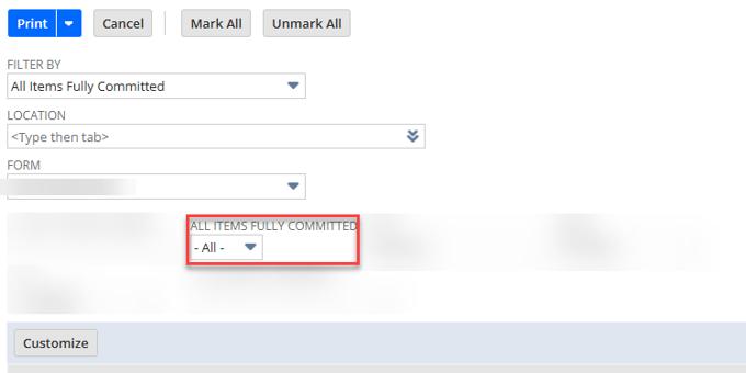 NetSuite Print Checks and Forms | Fix Failed Backorder Filtering