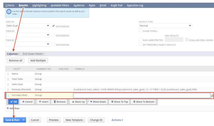 saved search for netsuite progress bar