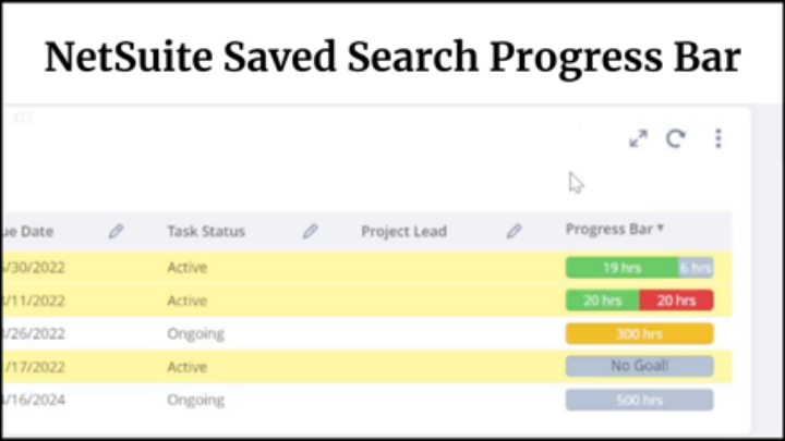 NetSuite Saved Search Progress Bar | FREE NetSuite Tool