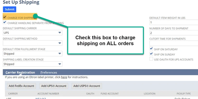 NetSuite Shipping Items Setup Tutorial