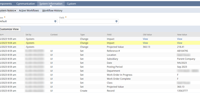 System Posted Cost of Sales Adjustment | NetSuite