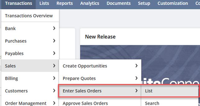 Resolved: Error When Navigating to a Transaction List Page