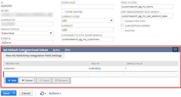 Set Default Customer and Lead Values