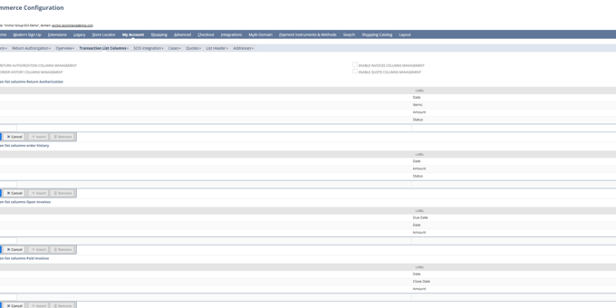 Adding Columns to SuiteCommerce My Account Forms