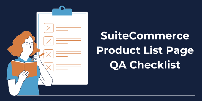 SuiteCommerce Product List Page QA Checklist