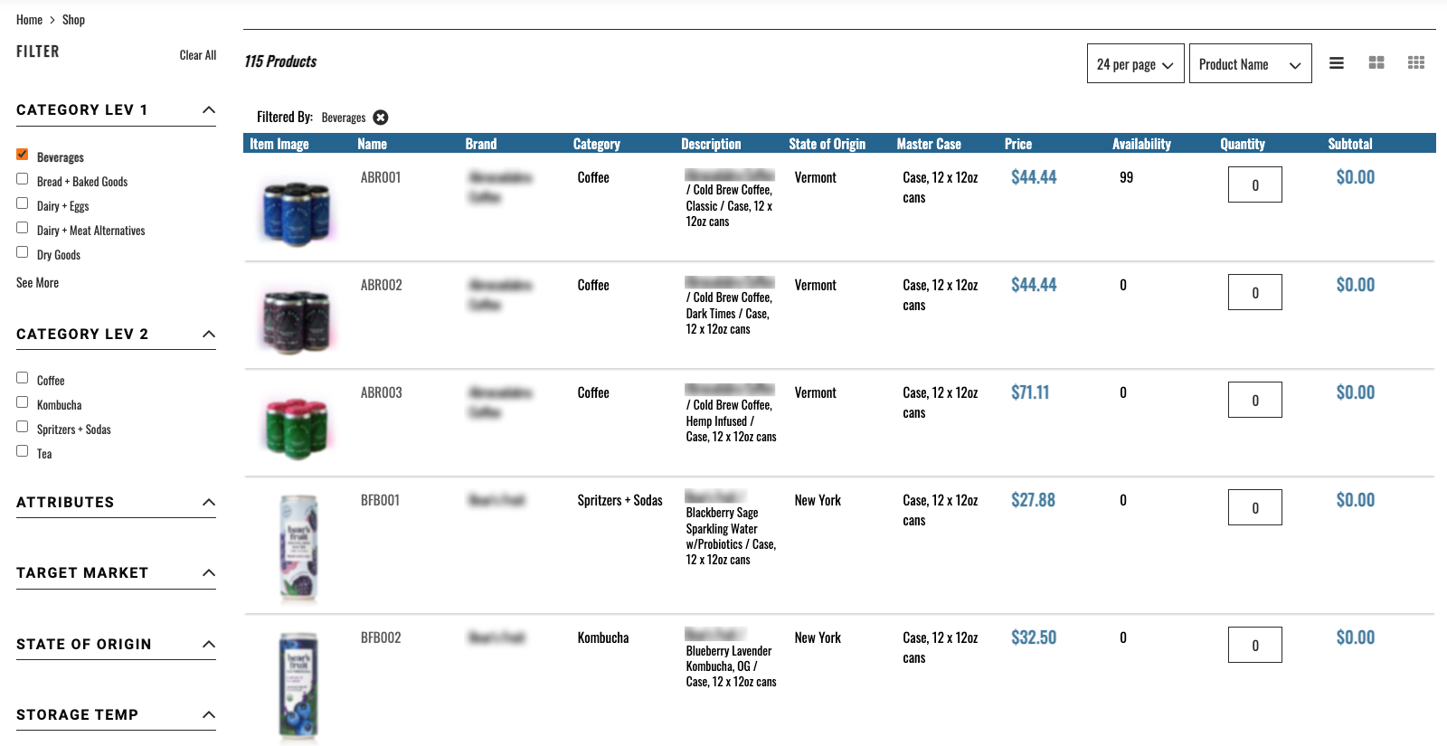 suitecommerce bulk order form