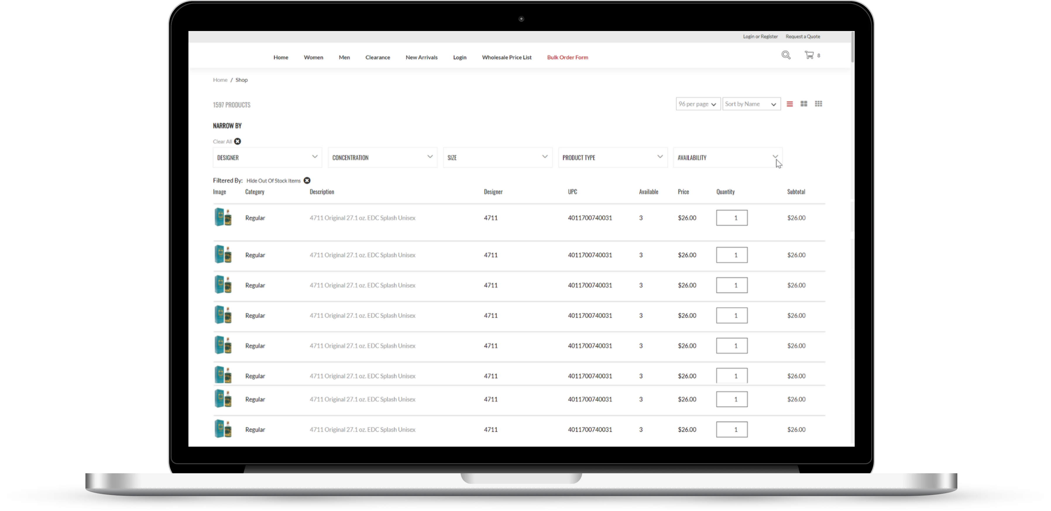 wholesale bulk order form example