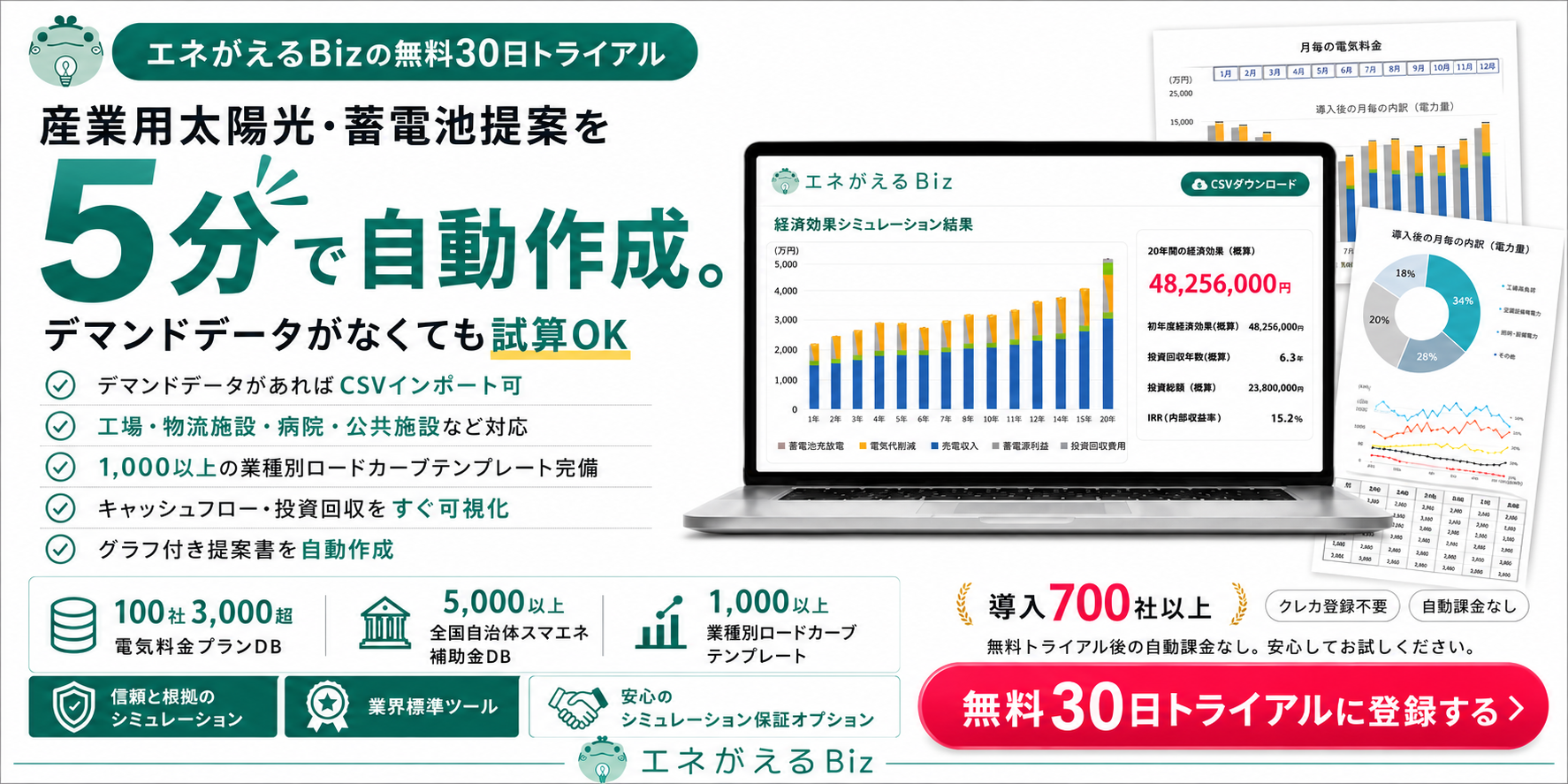 自家消費シミュレーション機能一覧
