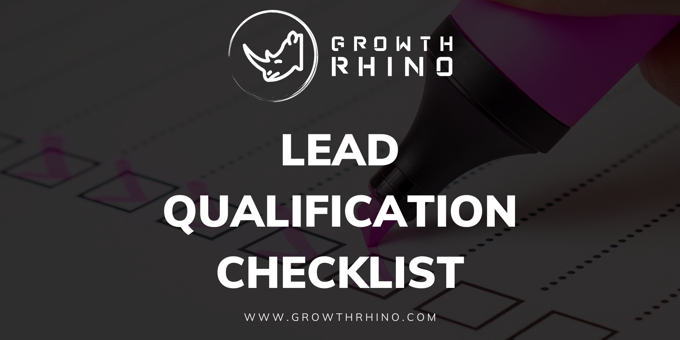 Lead Qualification Checklist