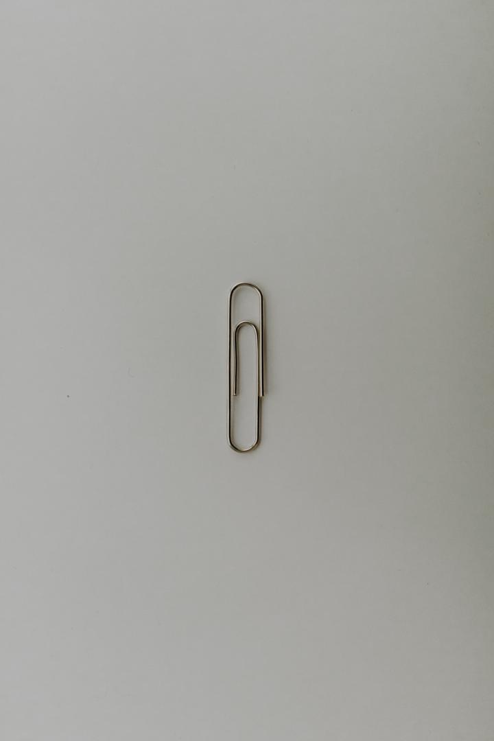 gray paper clip