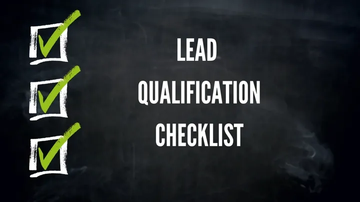 lead qualification checklist