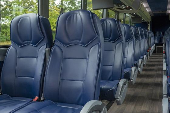 C&J Bus Lines - Photo of bus interior