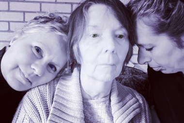 Caregiver with her family 