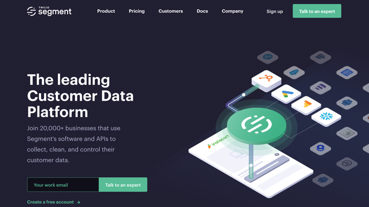 Segment.com Homepage