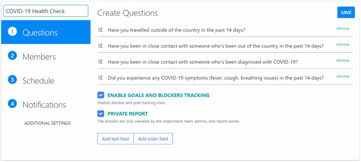 How to Use Private Questions for COVID-19 Health Checks - Mental & Physical Health