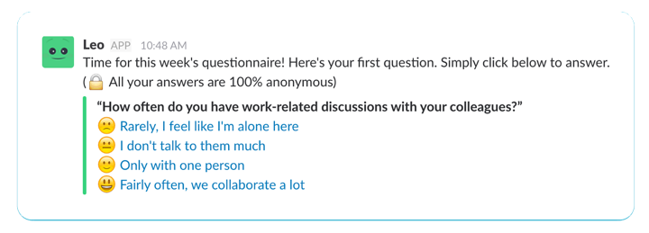 Leo for Slack (remote teams)