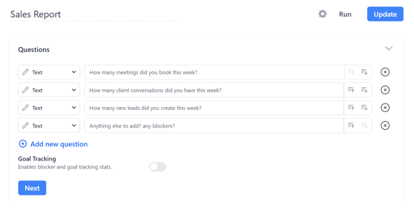 sales report template