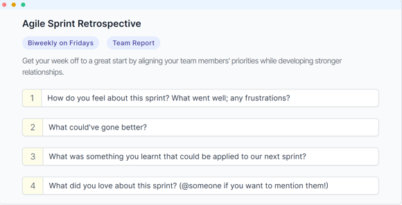 ScrumGenius Sprint Retrospective